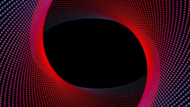 Radial particles. Computer generated 3d render