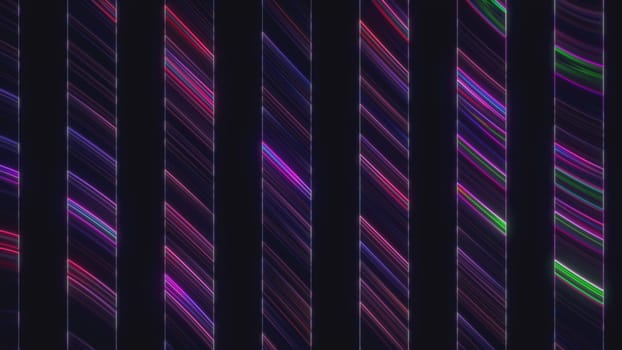 Glowing stripes. Computer generated 3d render