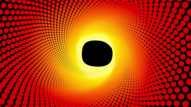 Radial particles. Computer generated 3d render