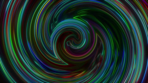 Colorful twirl. Computer generated 3d render