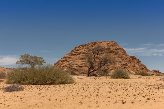 Landscape Spitzkoppe Mountain - bald granite peak in , Erongo, Namibia