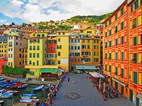 Harbor in Camogli, Italy