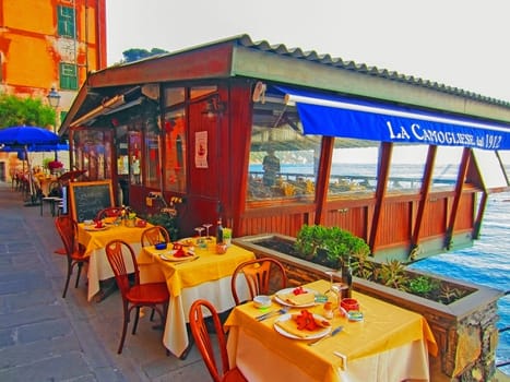 Restaurant in Camogli, Italy