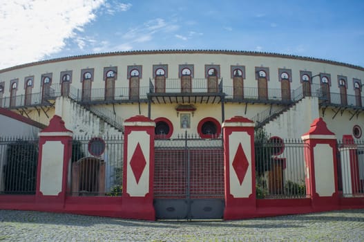 Bullring of Almendralejo, Badajoz, Extremadura, Spain. Outdoors view