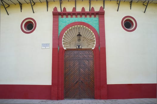 Bullring of Almendralejo, Badajoz, Extremadura, Spain. Outdoors view