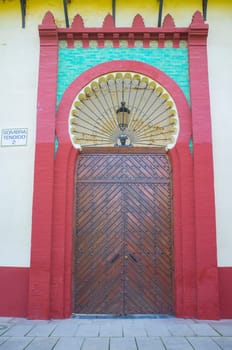Bullring of Almendralejo, Badajoz, Extremadura, Spain. Outdoors view