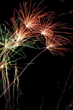 Beautiful and colorful fireworks.