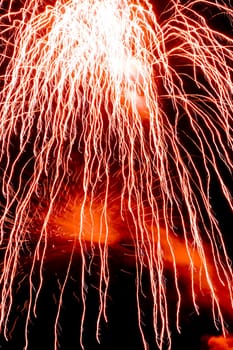 Beautiful and colorful fireworks.