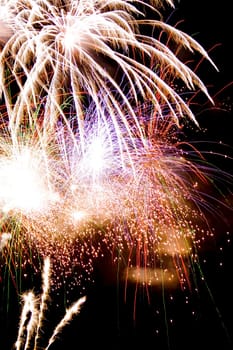 Beautiful and colorful fireworks.