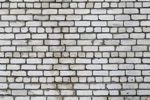 Brick wall photographed on the street close up