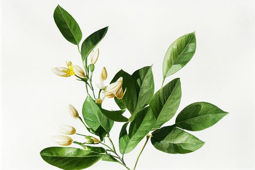 Jasminum officinale, common jasmine. Jasmine is a genus of shrubs and vines in the olive family (Oleaceae).