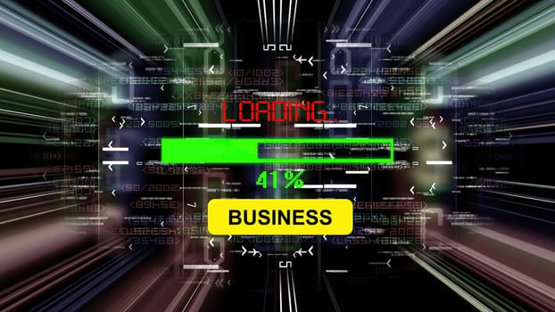 Business loading progress bar on the screen,Business loading progress bar on the screen