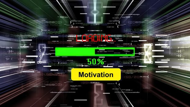 Motivation loading  progress bar on the screen,Motivation loading  progress bar on the screen