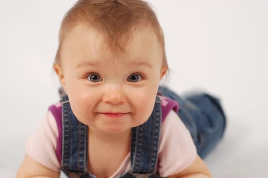 happy baby girl