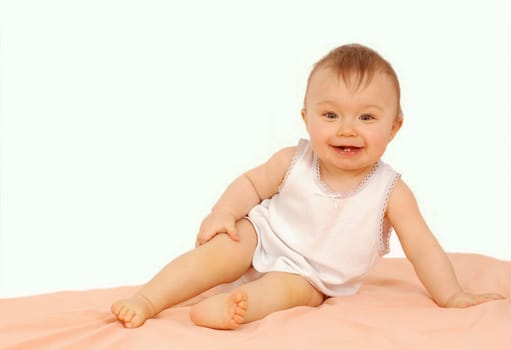 happy baby girl