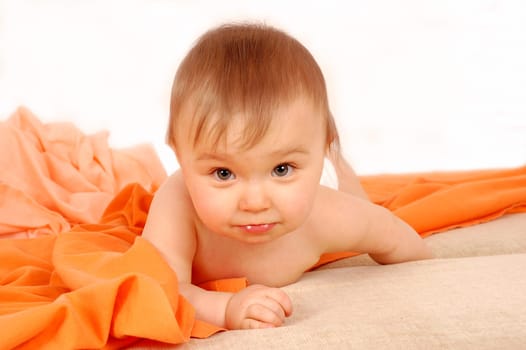 happy baby girl