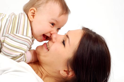 mother and baby girl