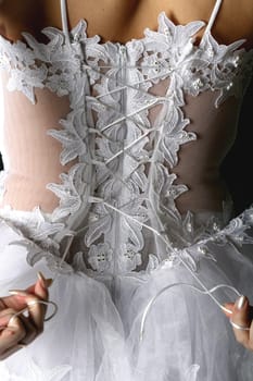 back of the bride beautiful