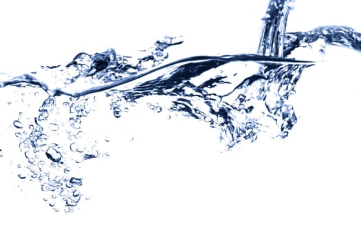 water falling close up bubble stream
