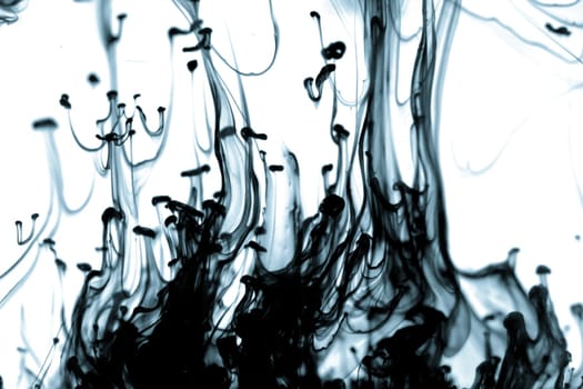 abstract ink background flow in water