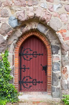 Side door of an old building