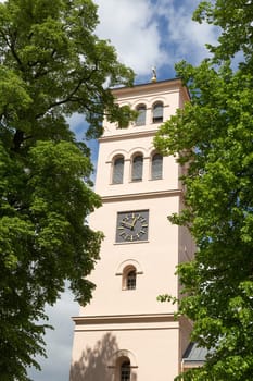 Church tower of the Evangelical church Liebenwalde