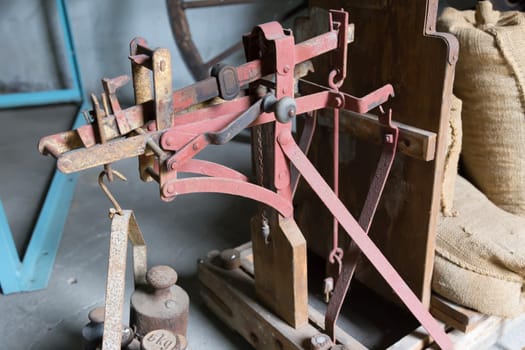 Old scales for cereals