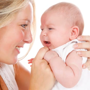 Love between mother and her new born baby
