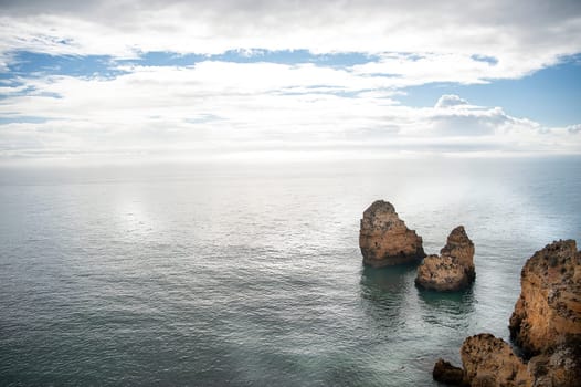 The rock formation of Ponta de Piedade - Lagos - Portugal.............................................