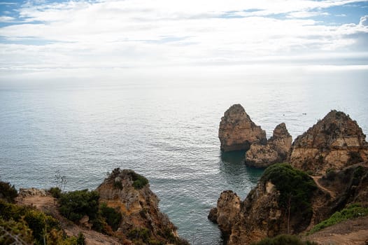 The rock formation of Ponta de Piedade - Lagos - Portugal.