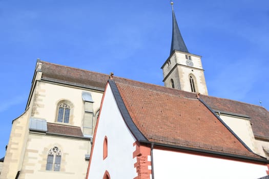 The town of Iphofen is located in the Lower Franconian district of Kitzingen,in Bavaria,Germany,Europe. The city is known for its wine growing. You can see the Roman Catholic Church of St. Vitus