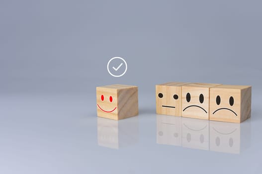 Concept Business and HR for leadership and team leader. One cube wood different and stand out from the group.