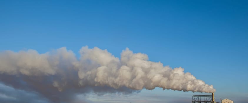 Gas emissions from olive oil factory