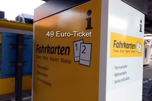 The 9 Euro Ticket was introduced by the Federal Government for three months. The ticket is valid throughout Germany on all means of public transport,such as RB,RE,U-Bahn,S-Bahn,Bus,Tram). Sales at Deutsche Bahn started on 23 May 2022. Like its predecessor,the 49 Euro ticket is non-transferable and is personalized.