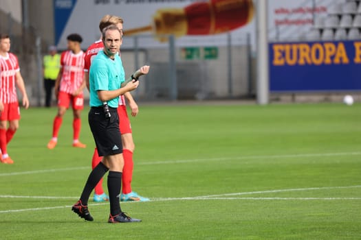 Referee Patrick Alt at the match of the 3. FBL: 22-23: 14. Sptg. SC Freiburg II vs VfB Oldenburg.. DFL REGULATIONS PROHIBIT ANY USE OF PHOTOGRAPHS AS IMAGE SEQUENCES AND/OR QUASI-VIDEONann.. Photo: Joachim Hahne/johapress