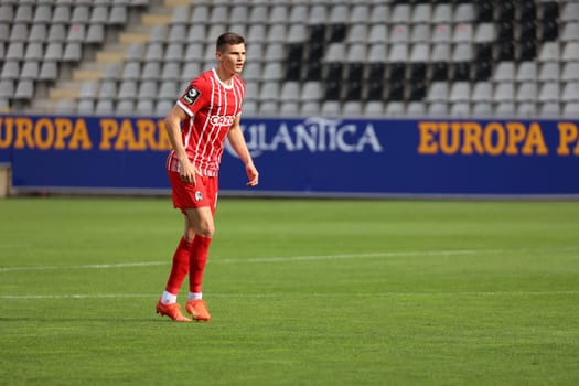 Back on the pitch after a long injury break: Yannik Engelhardt (SC Freiburg II - U23) at the game of the 3rd FBL: 22-23: 14th Sptg. SC Freiburg II vs VfB Oldenburg.. DFL REGULATIONS PROHIBIT ANY USE OF PHOTOGRAPHS AS IMAGE SEQUENCES AND/OR QUASI-VIDEONann.. Photo: Joachim Hahne/johapress