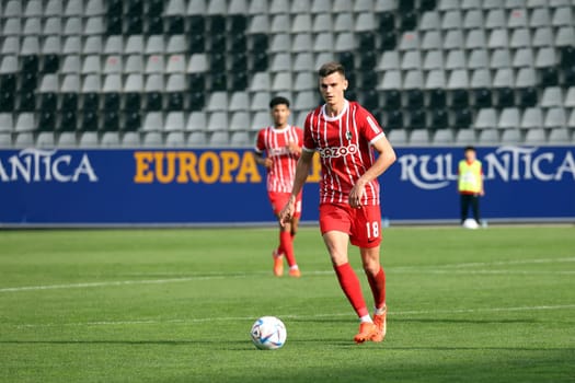 Yannik Engelhardt (SC Freiburg II - U23) at the match of the 3rd FBL: 22-23: 14. DFL REGULATIONS PROHIBIT ANY USE OF PHOTOGRAPHS AS IMAGE SEQUENCES AND/OR QUASI-VIDEONann.. Photo: Joachim Hahne/johapress