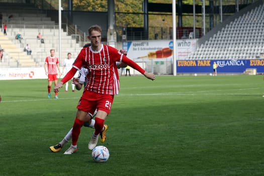 Maximilian Breunig (SC Freiburg II - U23) at the match of the 3. FBL: 22-23: 14. DFL REGULATIONS PROHIBIT ANY USE OF PHOTOGRAPHS AS IMAGE SEQUENCES AND/OR QUASI-VIDEONann.. Photo: Joachim Hahne/johapress