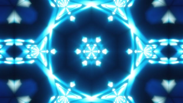 Kaleida neon. Computer generated 3d render