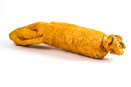 ginseng root on a white background