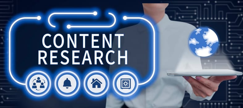 Writing displaying text Content Research, Business approach method for studying documents and communication artifacts