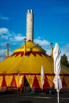 a circus tent