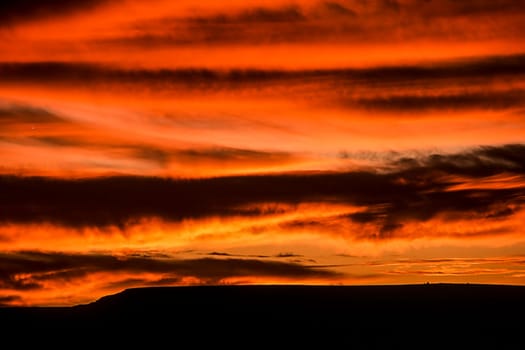 sunset in the fish river canyon, karas, namibia, africa