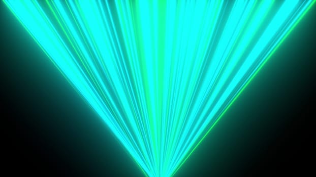 Spotlight neon lines. Computer generated 3d render