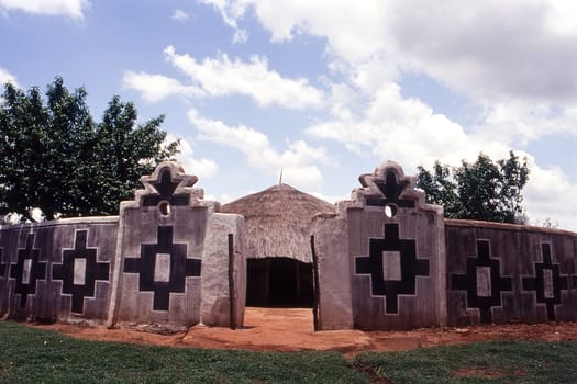 Ndebele village near middleburg, gauteng, south africa.