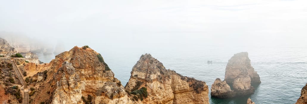 The rock formation of Ponta de Piedade - Lagos - Portugal.