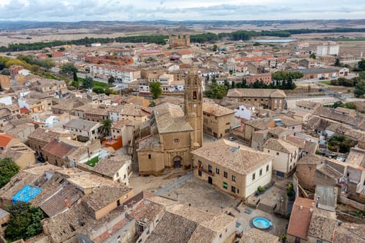Santa Maria church in Sadaba, Zaragoza province, Aragon in Spain