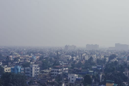 Kolkata City of Joy Skyline View. Landscape Scenery Urban India Cityscape. Architecture Business Travel Tourism Center City. Calcutta West Bengal India South Asia Pacific 13th November 2022