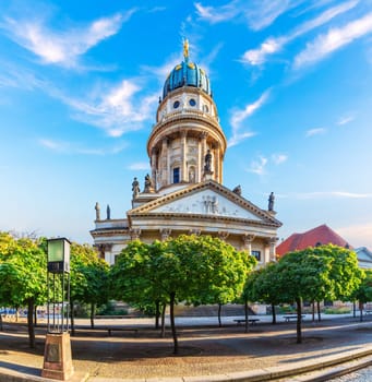 The German Church or the New Church on the Gendarmenmarkt, Berlin, Germany.