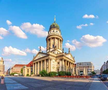 The New Church or the German Church on the Gendarmenmarkt, Berlin, Germany.